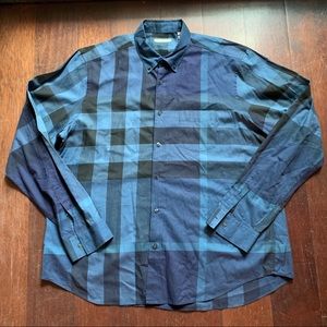 Burberry Brit Exploded Check Button Shirt Size XXL